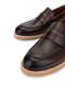Men's Genuine Leather Walnut Loafer Shoes - 3