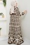 Authentic Bohemian Viscose Dress Bitter Brown - 6