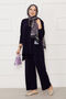 Casual Comfortable Fit Double Sandy Set Navy Blue - 3
