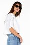 Ecru T-Shirt with Stone Detail