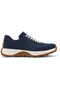Men's Blue Genuine Leather Running Sneaker with Hook And Loop, Comfort Sole DriftTrail - 2