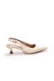 Pisagor Ps-31960 Women's 4 cm Open Back Shoes - 4