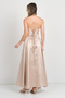 Doridorca Women's Rope Strap Tie Back Taffeta Fabric Evening Dress 7078 Beige - 5