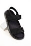 Black Suede Women's Sandals 20694 - 4