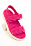 Fuchsia Suede Women's Sandals 20694 - 4