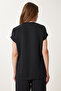 Women's Black Wrap Collar Blouse Pants Suit Dd01355 - 4