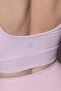 Pembe Fırçalı Soft Kumaş Destekli/Şekillendirici Kalın Askılı Örme Spor Sütyeni THMSS24SS00008 - 3