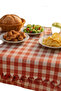 150x150 Cm Checkered Tablecloth Picnic Tablecloth Fringed