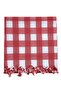 150x150 Cm Checkered Tablecloth Picnic Tablecloth Fringed - 3