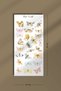Soft Flower Butterfly Themed Sticker Set of 6 for Bullet Journal and Scrapbook - 3