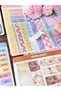 Soft and Vintage Themed Sticker Set, 4 Pages, for Bullet Journal and Scrapbook - 4
