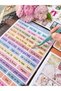 Soft and Vintage Themed Sticker Set, 4 Pages, for Bullet Journal and Scrapbook - 6
