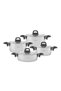 Talia Induction Base 8 Piece Steel Cookware Set Black - 2