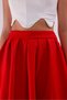 Women's Skirt Midi Skirt Hijab Skirt Women's Skirt Flared Front Pleated Skirt Back Elastic Waistband Red - 5