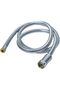 Chrome-Plated Flexible Metal Shower Hose – 150 cm Length, Universal Connectors for Easy Insta