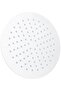 Round Rainfall Shower Head – 25 cm, Modern White Design, Multi-Spray Pattern for Enhanced Sho
