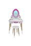 Wooden Children's Makeup Table Set Çg68-t3006 Pink - 4