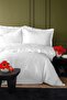 İssimo Clare Embroidered 300 Tc Satin Duvet Cover Set Double