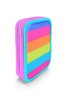 Kids Colorful Striped Double Layer Pencil Bag 11140 - 8