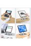 Table Top Metal Tablet Phone iPad Stand Horizontal Vertical 2 Stage Adjustable Aluminum Riser - 4