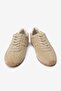 Beige Real Leather Suede Women's Sneakers - 2