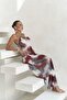 Chomhan Strappy Burgundy Long Dress - 6