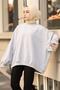 Balloon Sleeve Collar and Hem Cuff Loose Sweat Gray - 2