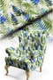 Leaf Pattern Digital Printed Upholstery Sofa Fabric, Throw Pillow, Cushion Covering. Flooring Fabric