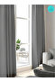 Light Gray Blackout Light Proof Extra-Forced Blackout Sunshade Curtain