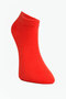 6-Piece Plain Booties Girls' School Socks - 7