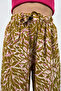 Patterned Viscose Draped Palazzo Trousers - 4