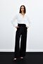 Waist Detailed Pocket Trousers - Black - 2