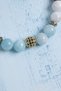 Certified Aquamarine and Fluorite Pisces Natural Stone Bracelet - 3