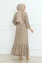 Comfortable and Stylish Viscose Line Pattern Dress - 4
