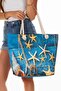 Women's Zippered Beach Bag Patterned Beach Bag Daily Bag Picnic Bag - 2