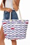 Women's Zippered Beach Bag Patterned Beach Bag Daily Bag Picnic Bag - 3