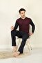 100% Cotton Single Jersey Jacquard Men's Pajama Set 1045 - 3