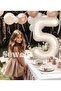5 Years Old Cream Color Foil Balloon 34 Inch 80 cm for Birthday Party