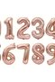 0 Years Old Rose Gold Foil Balloon 34 Inch 80 cm Birthday and Party Balloon - 7