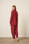 Women's Comfortable Modal Suit Claret Red 31036 - 7