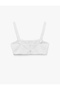 Cotton Lined Draped Strap Bustier - 2