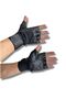 Fitness Weight Gloves with Leather Wrist Wraps – Black Gym Gloves with Wrist Bandage (Motor Glove Style) - 5