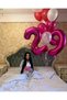 9 Years Old Fuchsia Pink Foil Balloon Birthday and Party Balloon 34 Inch 76-80 cm - 7