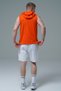Pure Comfort - Orange Relaxed Fit Hooded Men's Sports Tank Top - 6