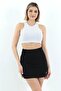 Women's Black Corduroy Short Mini Pencil Skirt