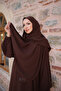 simple abaya with self-wrap Bat-medina silk - 2