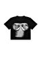 Silhuete Boobs V2 Printed Black Cropped Top - 2