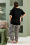 100% Cotton Large Size 3 Piece Women's Pajamas Set - 5