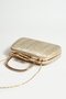 Diva Gold Model Hand and Long Chain Strap Evening Dress Bag - 4