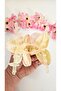Orchid Flower Pearl Latch Buckle 10 cm Double Sided 1 Piece - 4